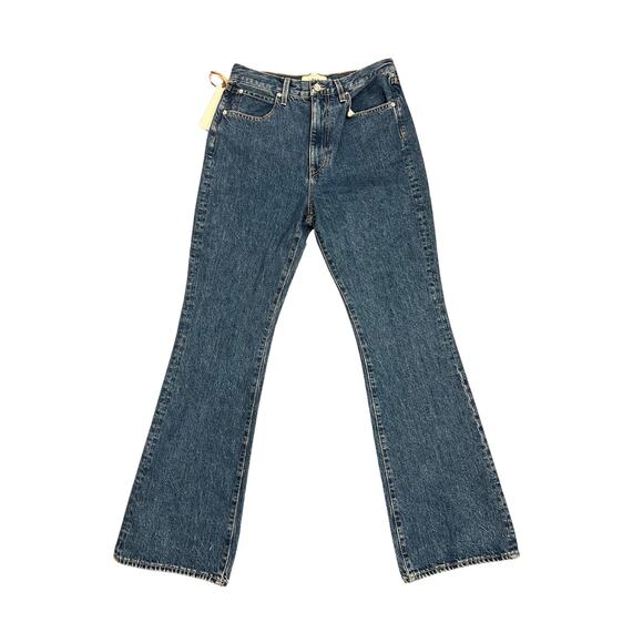 SLVRLAKE London Bootcut Jeans in Blue Size 30 Dark Wash Denim Zip Fly Cotton - Picture 1 of 4